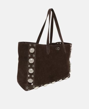 Leather shopper