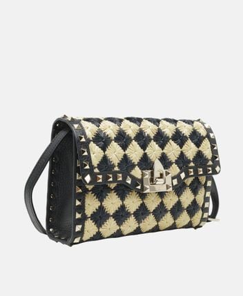 Leather shoulder bag Rockstud