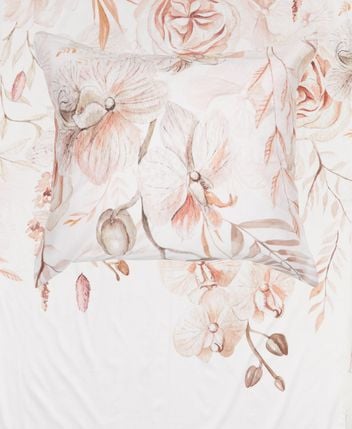 Reversible satin bed linen Pioggia