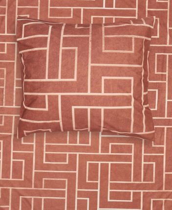 Reversible bed linen 135 x 200 cm Roja