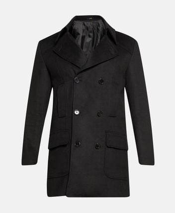 Wool-blend coat