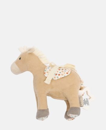 Soft toy with music box to hang up