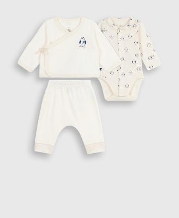 Body, long-sleeved shirt and trousers set