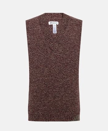 Wool sleeveless pullover
