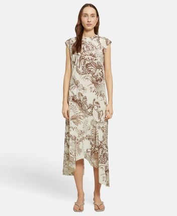 Silk-blend dress