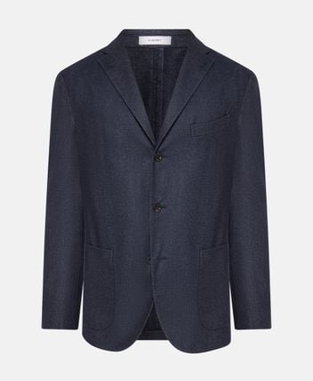 Wool-blend suit jacket