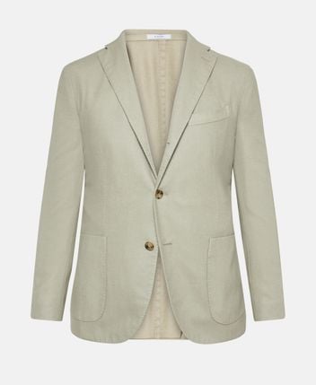 Wool-blend suit jacket