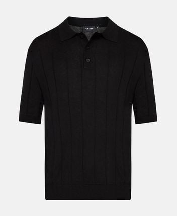 Knitted polo shirt