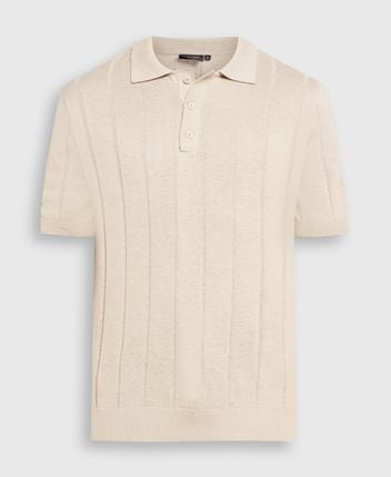 Knitted polo shirt