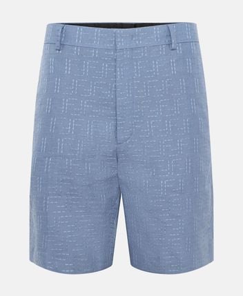 Linen-blend shorts