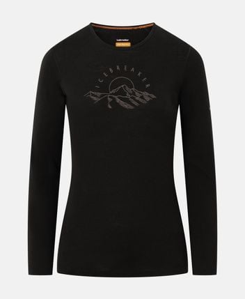 Wool long-sleeved top