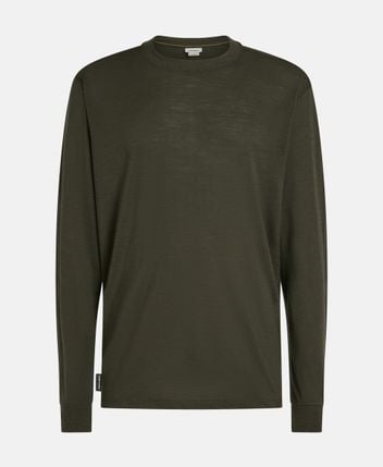Wool long-sleeved top