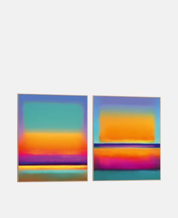 Framed pictures, set of 2 Luminous Haze