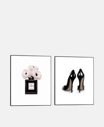 Framed pictures, set of 2 Elegant Beauty