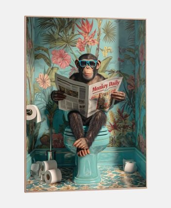 Framed picture Monkey Break