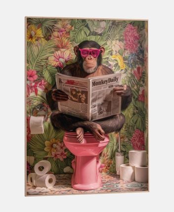 Framed picture Monkey Break