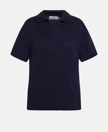 Cashmere short-sleeved pullover