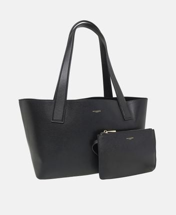 Leather tote bag