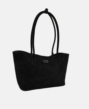 Leather tote bag