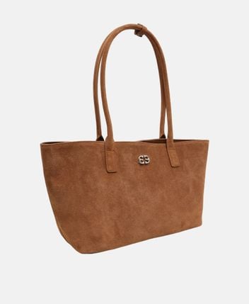 Leather tote bag