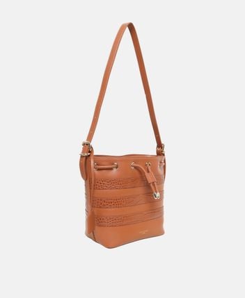 Leather bucketbag
