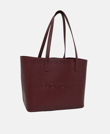 Leather shopper