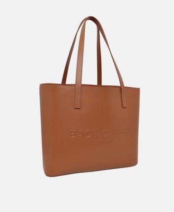 Leather shopper