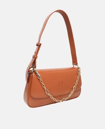 Leather shoulder bag