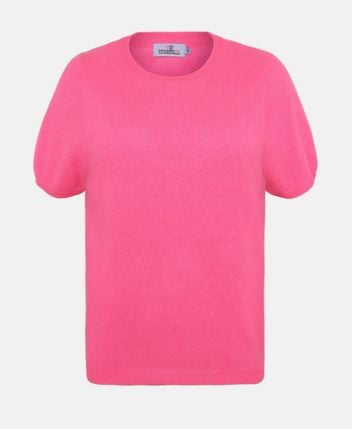 Cashmere short-sleeved pullover