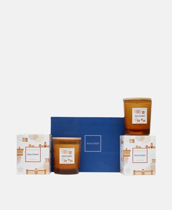 Scented candle, pack of 2 Crispy