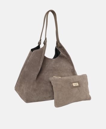 Leather shopper