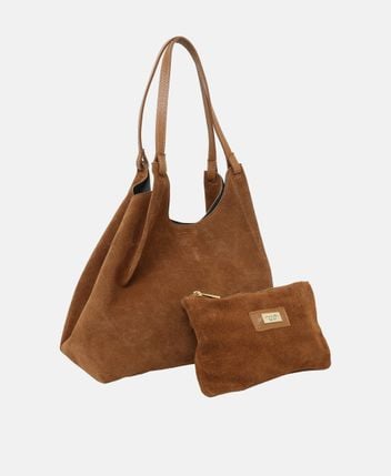 Leather shopper