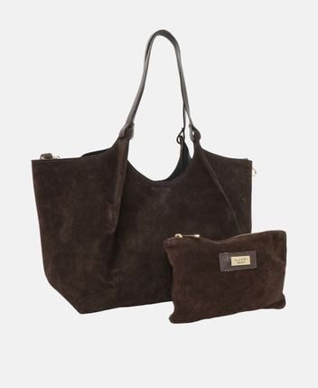 Leather shopper