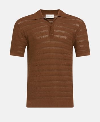 Knitted polo shirt