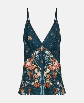 Silk-blend top