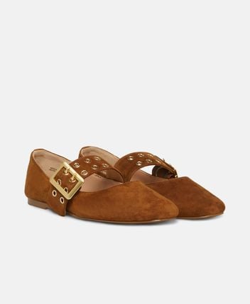Ballerina flat with straps
