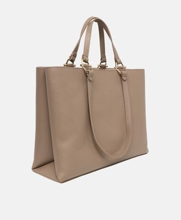 Leather shopper