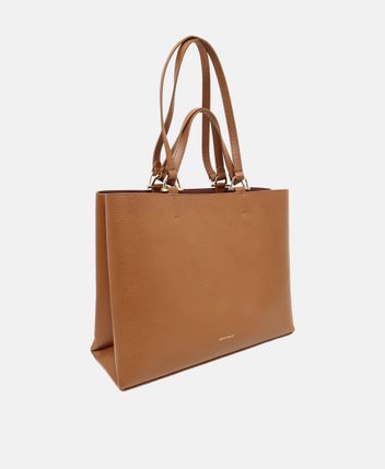 Leather shopper