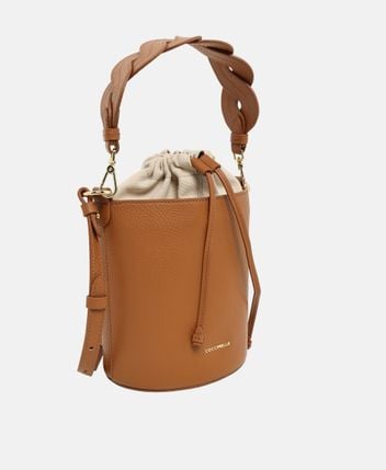 Leather bucketbag Charlotte