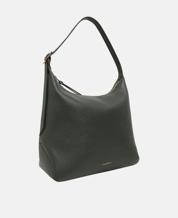 Leather shoulder bag Fok Cherry