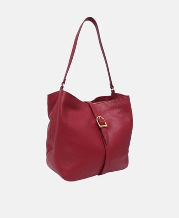 Leather shoulder bag