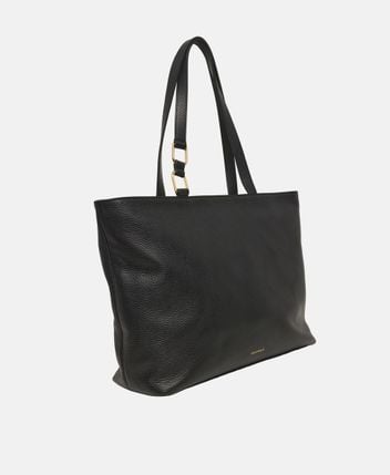 Leather shopper