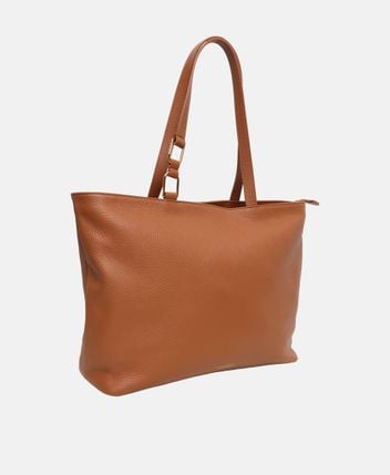 Leather shopper