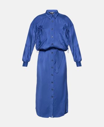 Silk-blend dress