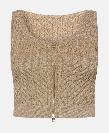 Knitted crop top Le Haut Torsades