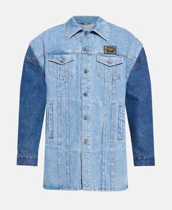 Denim blouson jacket