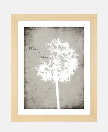 Framed picture Make a wish
