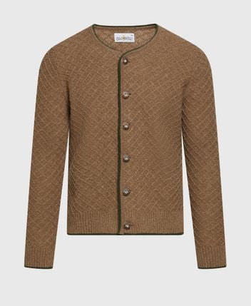 Traditional wool-blend cardigan