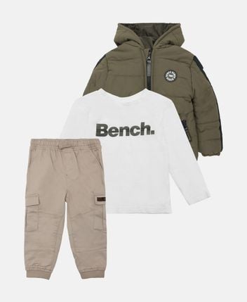 Jacket, long-sleeved top and trousers set