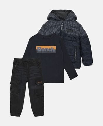 Jacket, long-sleeved top and trousers set